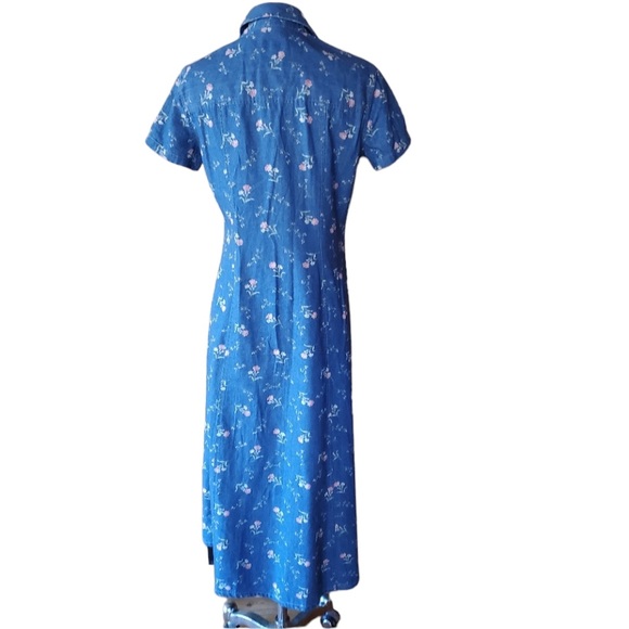 Vintage Crazy Horse‎ Chambray Floral Dress - Picture 5 of 7
